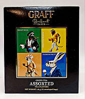 Чай Graff Assorted, Асорті Граф 32 пакетика 4 види по 8 шт зелений чай з кленовим сиропомт