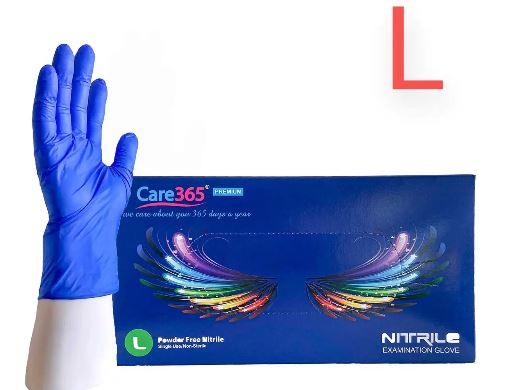 Рукавички нітрилові Care 365 L 50пар/кор(кобальт)