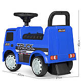 Каталка-толокар, дитяча вантажівка (блакитний), фото 8