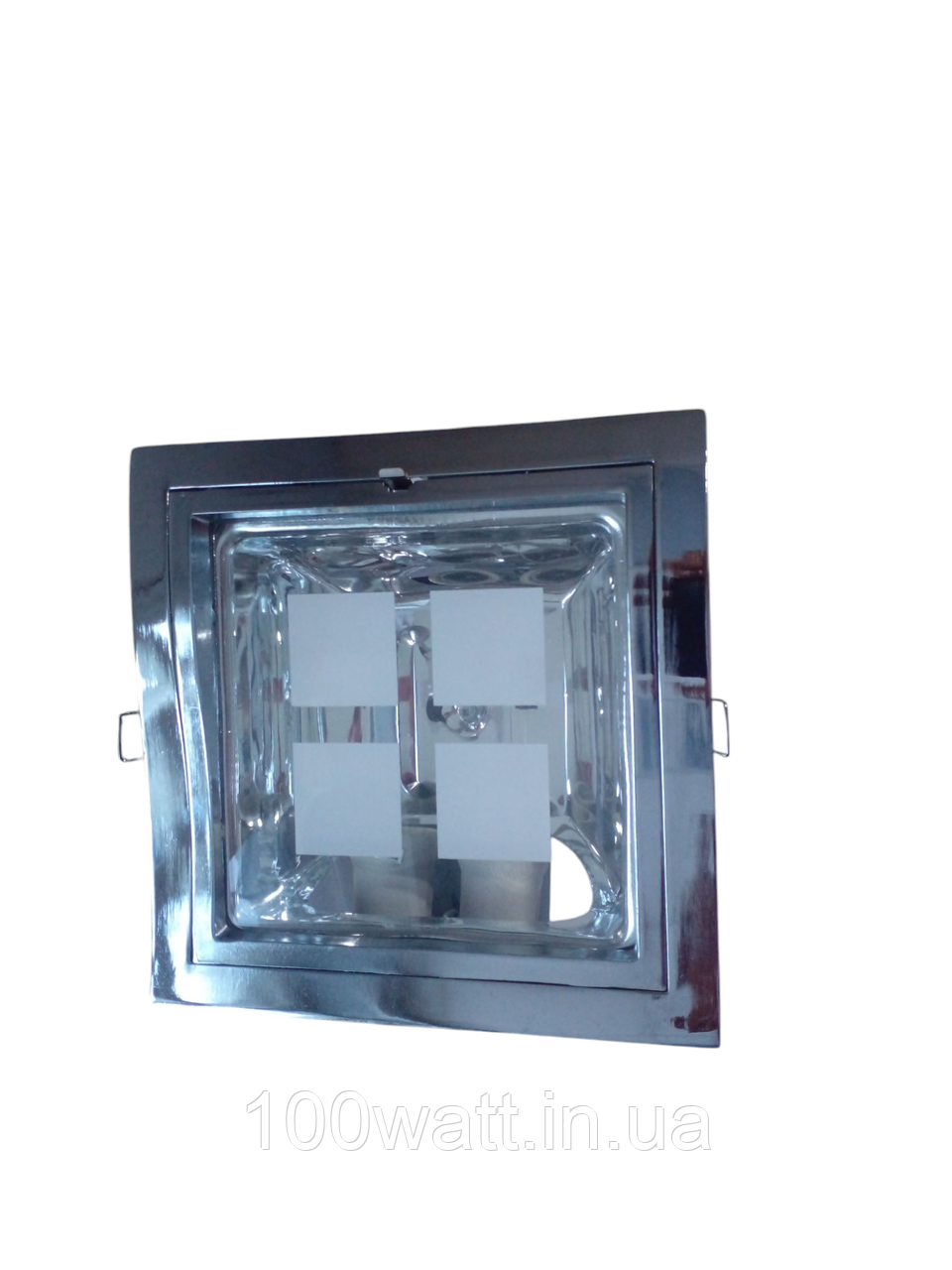 Світильник точковий вбудований DOWN LIGHT S-008 E27 2x26w Хром LUMEN 22003