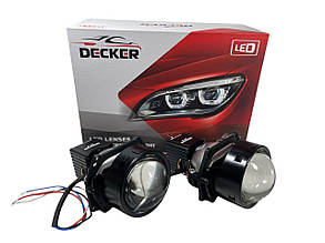 Комплект Bi-Led лінз Decker R7 3.0 12v 65/75 W 5500 K 2 чипи