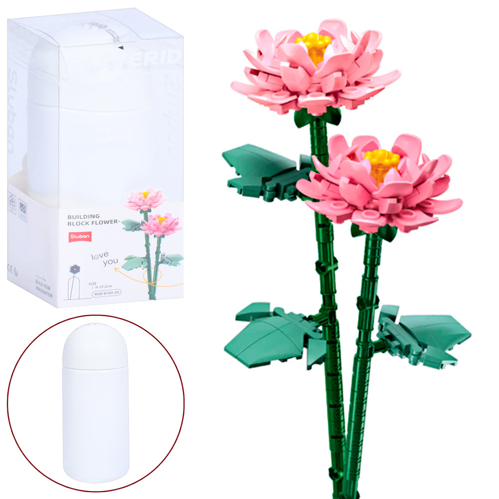 Конструктор SLUBAN "Pleyerid": Півонії, 224 деталі, для творчих ігор (M38-B1101-05), фото 1