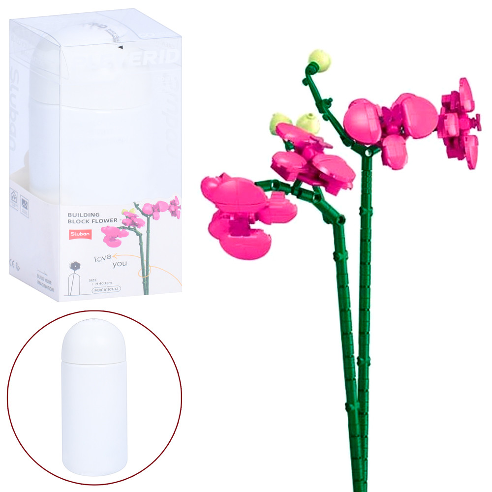 Конструктор SLUBAN "Pleyerid": Орхідеї, 261 деталь, для творчих моментів (M38-B1101-12), фото 1