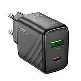 Мережевий Зарядний Пристрій Hoco CS23A 1USB/1USB-C PD/QC 30W, фото 4