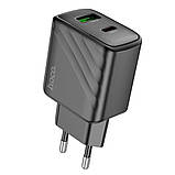 Мережевий Зарядний Пристрій Hoco CS23A 1USB/1USB-C PD/QC 30W, фото 5