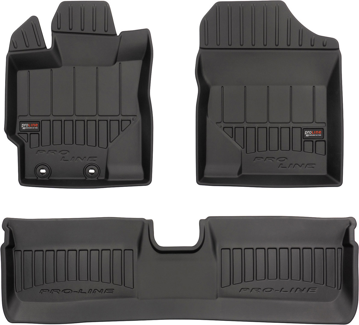 Коврики салону гумові TOYOTA Yaris III (не підходить для гібридів)  2011-2019 / 3D407749