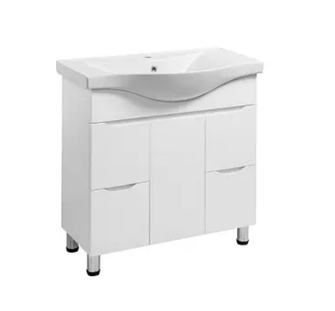 Тумба на ніжках з умивальником 90 см