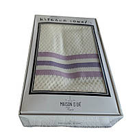 Набір рушників Maison D'or Ramazan Ecru вафельні 40-70 см, кремові