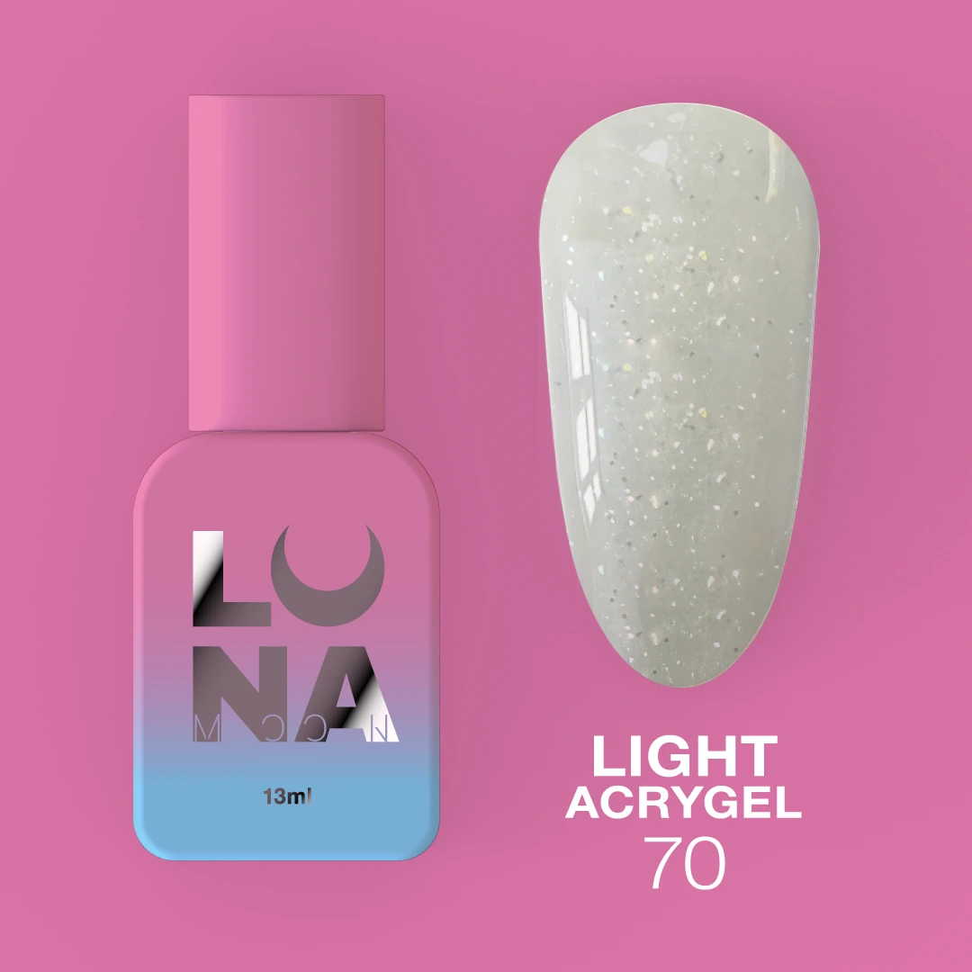 Lunamoon Рідкий Гель Light Acrygel №070 (13ml), фото 1