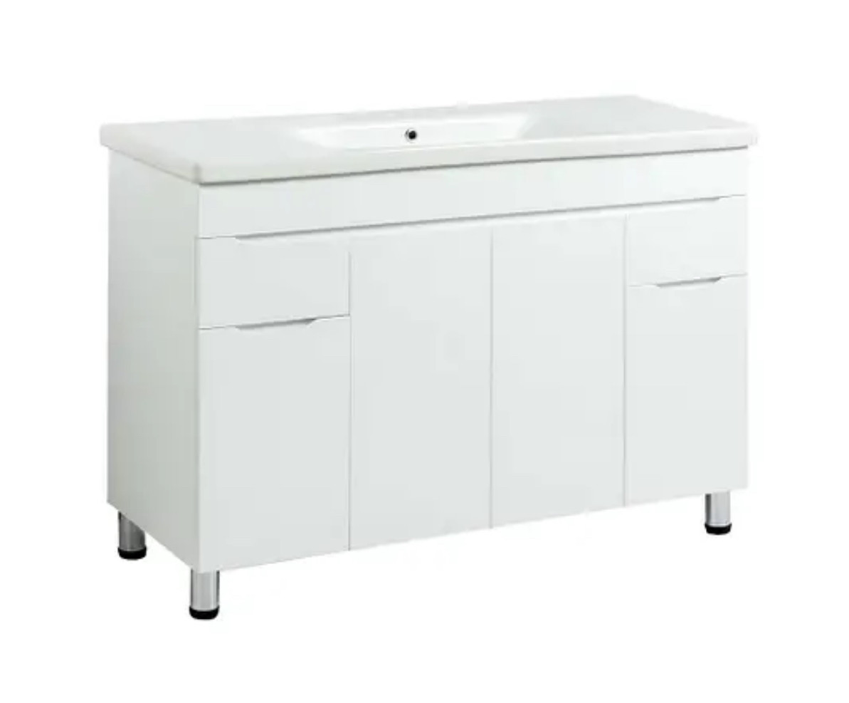 Тумба на ніжках з умивальником 120 см