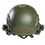 Шолом тактичний NTS (USA) NIJ IIIA з навушниками EARMOR M32H з мікрофоном та чебурашки, фото 4