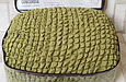 Турецький чохол на кутовий диван та крісло, безрозмірні чохли на кутові дивани і крісло жатка Оливковий, фото 2