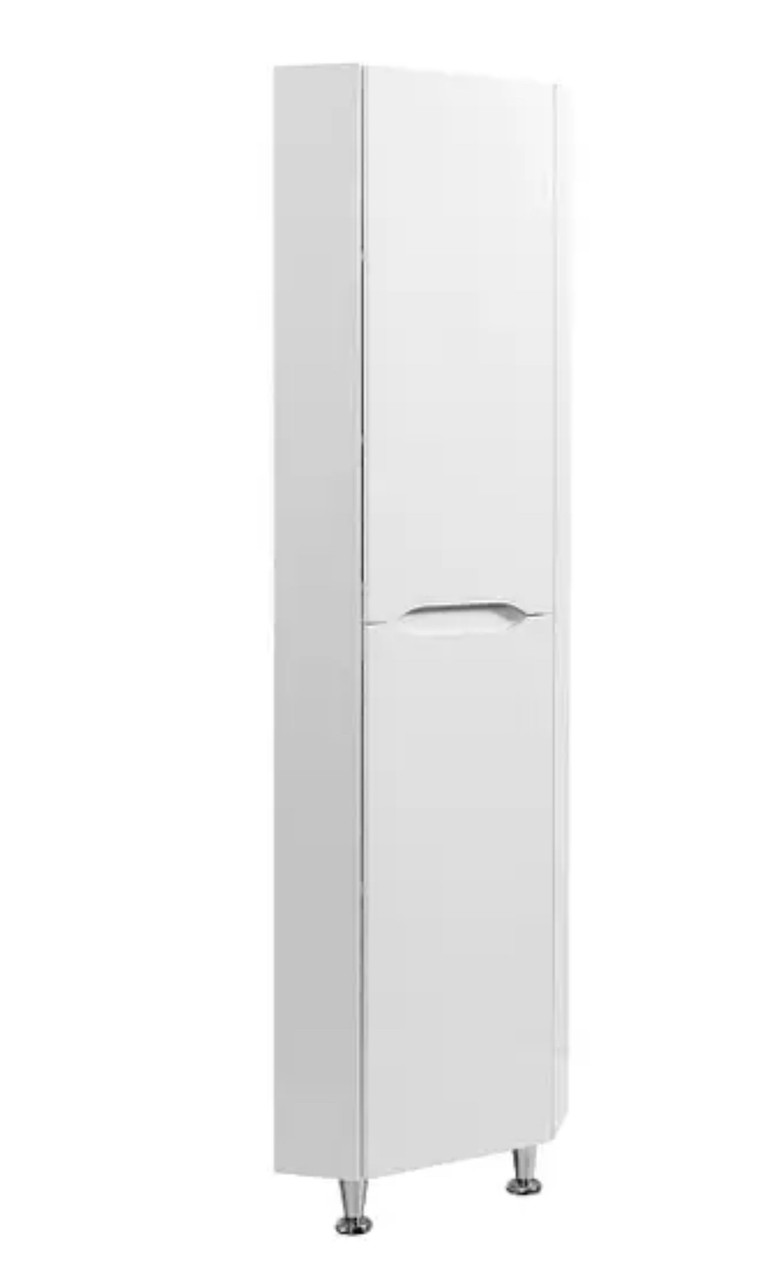 Пенал кутовий білий на ніжках