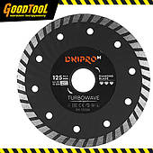Алмазний диск "Turbowave" Ø125х22.2 Dnipro-M (81950-000)