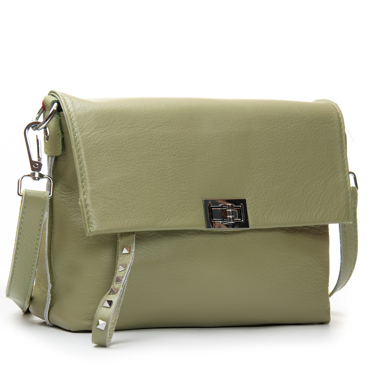 Жіноча шкіряна сумка 8793-9 olive.Купити жіночі сумки із натуральної шкіри trandbags.com.ua