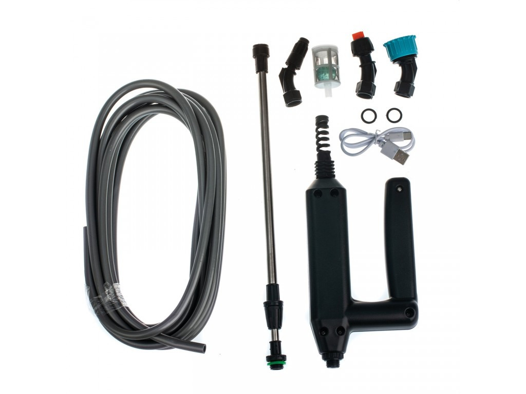 Обприскувач садовий акумуляторний ручний 2200 mAh + 4 змінні насадки