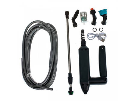 Обприскувач садовий акумуляторний ручний 2200 mAh + 4 змінні насадки, фото 1