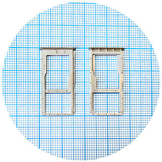 Тримач SIM карти Huawei P30 Lite, Nova 4e (білий на 2 SIM (1 SIM + Micro SD))