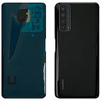 Задняя крышка Huawei P Smart 2021 PPA-LX1 (черная оригинал Китай со стеклом камеры)