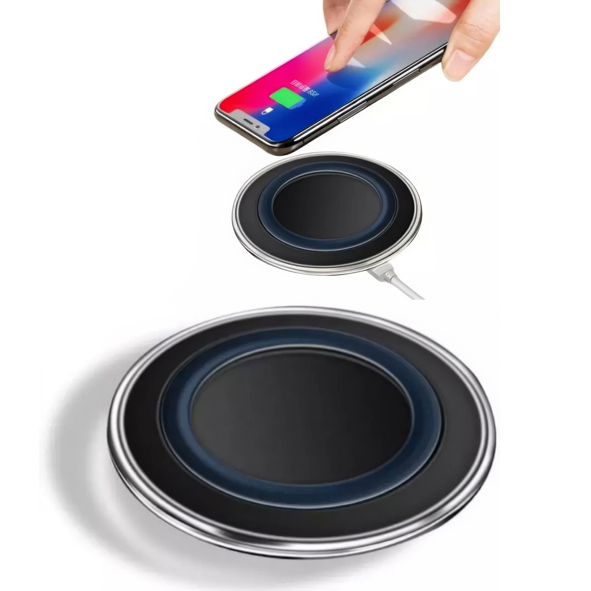Бездротова зарядка 2А 5Вт, Wireless Charger S6 A1 Чорний, бездротовий зарядний пристрій для телефону