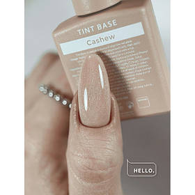 Камуфлююча база для нігтів Heylove Tint base Cashew з шимером, 15 мл