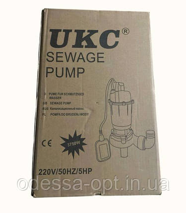 Каналізаційний насос для відкачування чистої та брудної води 3750W 220v 5HP, фото 1