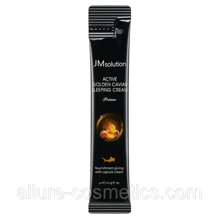 Нічний крем з екстрактом ікри та золотом JMSOLUTION ACTIVE GOLDEN CAVIAR SLEEPING CREAM 4 мл