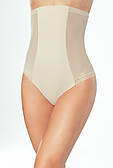 Труси жіночі високі з корекцією живота і талії бежевого кольору. Модель Vekna Eldar