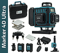 Лазерний рівень нівелір 4D 360 ULTRA MARKER 16 ліній