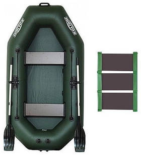 Kolibri К-240 rug човен гребний надувний одномісний Колібрі 240 з рейковим килимом