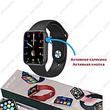 Смартгодинник Smart Watch M16 Plus з активним коліщатком кнопкою Bluetooth пульс крокомір фітнес браслет, фото 2