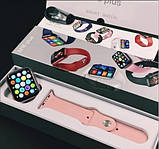 Смартгодинник Smart Watch M16 Plus з активним коліщатком кнопкою Bluetooth пульс крокомір фітнес браслет, фото 4