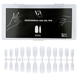 Гелеві типси Valeri Nail Gel Tips Oval, 240 шт., овал