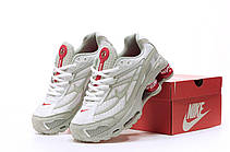 Чоловічі кросівки Найк Nike Shox x Supreme Ride 2 White Red ALL10702, фото 5