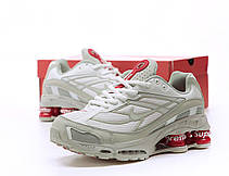 Чоловічі кросівки Найк Nike Shox x Supreme Ride 2 White Red ALL10702, фото 6