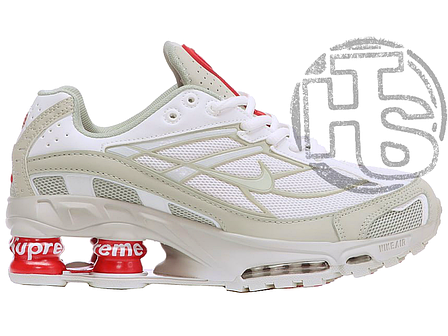 Чоловічі кросівки Найк Nike Shox x Supreme Ride 2 White Red ALL10702, фото 1