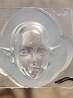 Сіліконовий молд для полімерної глини. Лялькове личко. Обличчя №10/1 Розмір 32*36*28 мм