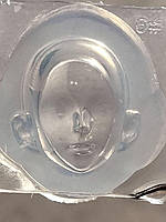 Сіліконовий молд для полімерної глини. Лялькове личко. Обличчя №6/1 Розмір 32*36*28 мм