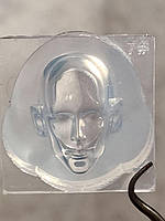 Сіліконовий молд для полімерної глини. Лялькове личко. Обличчя №7/1 Розмір 32*36*28 мм