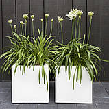 Вазон вуличний серія "Квадрат" для квітів та дерев, для вулиці, саду, дачі та тераси кашпо з бетону, фото 9