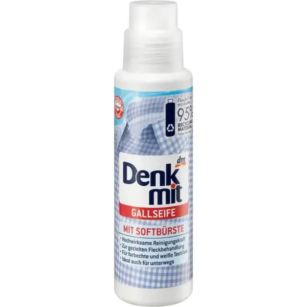 Плямовивідник зі щіткою Denkmit Gallseife для всіх типів тканин 250 мл, фото 1