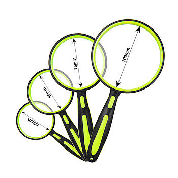 Універсальна лупа 60 мм збільшувальна зі зручною ручкою і кратністю збільшення х10