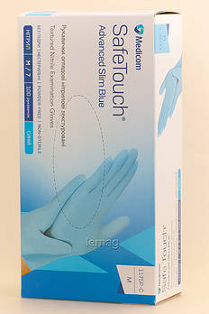 Medicom Рукавички нітрилові 3.5 г, 100 шт. - Блакитні, розмір М