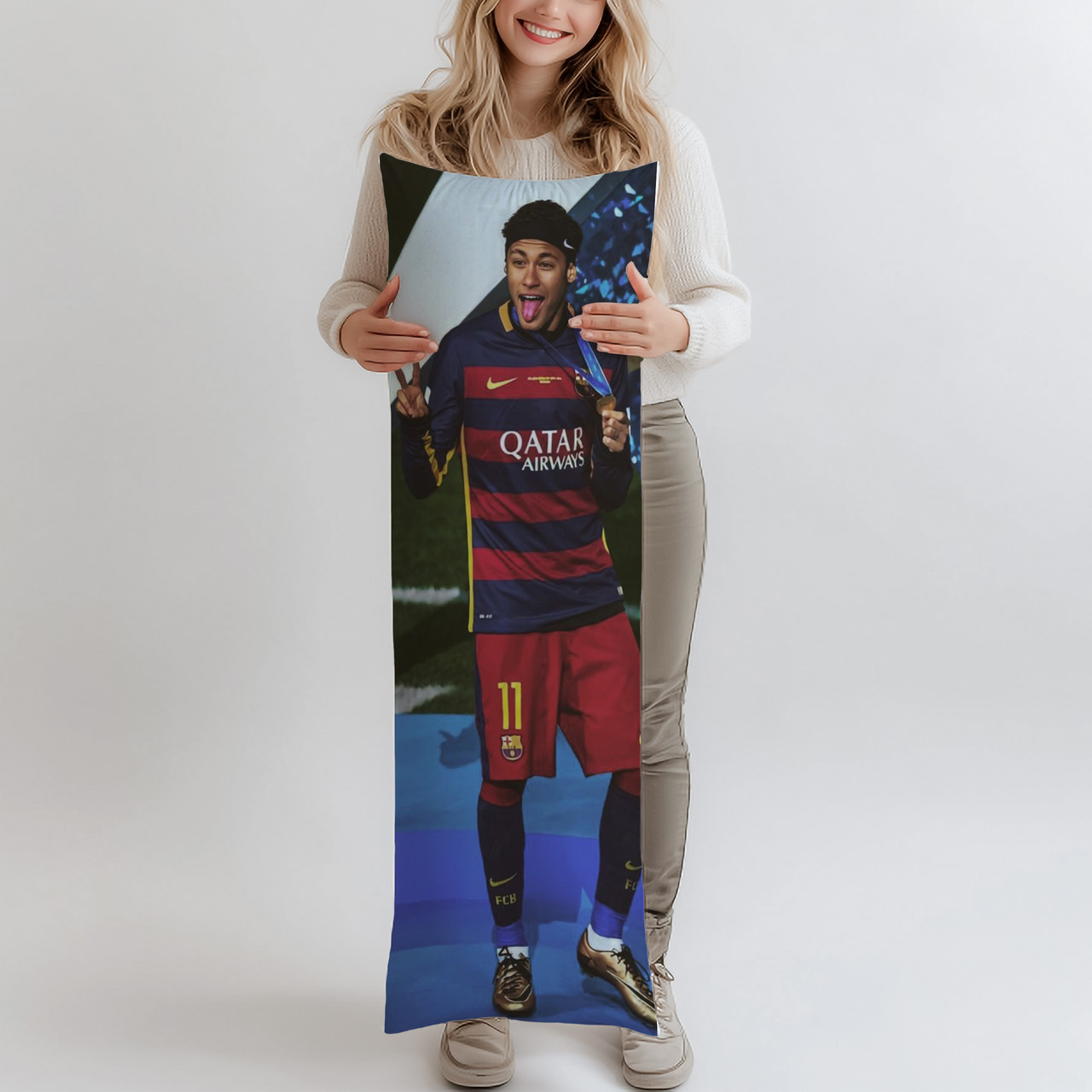 Дакімакура, Неймар, (подушка обіймашка) 120*40 см