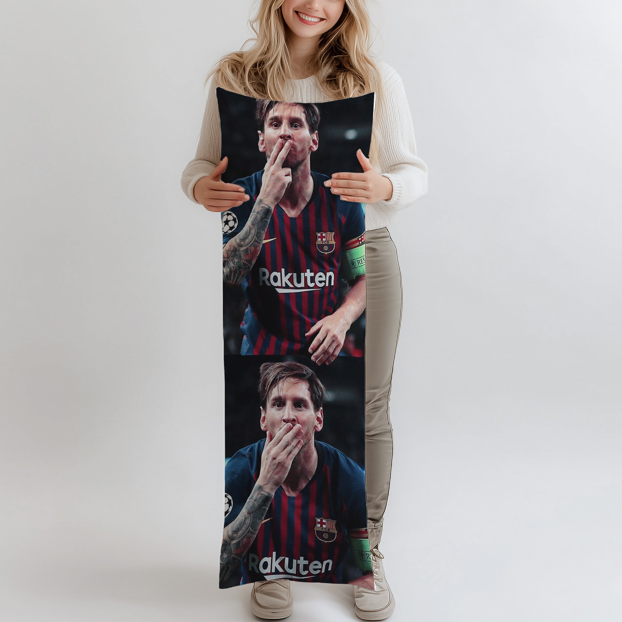 Дакімакура, Мессі, (подушка обіймашка) 120*40 см