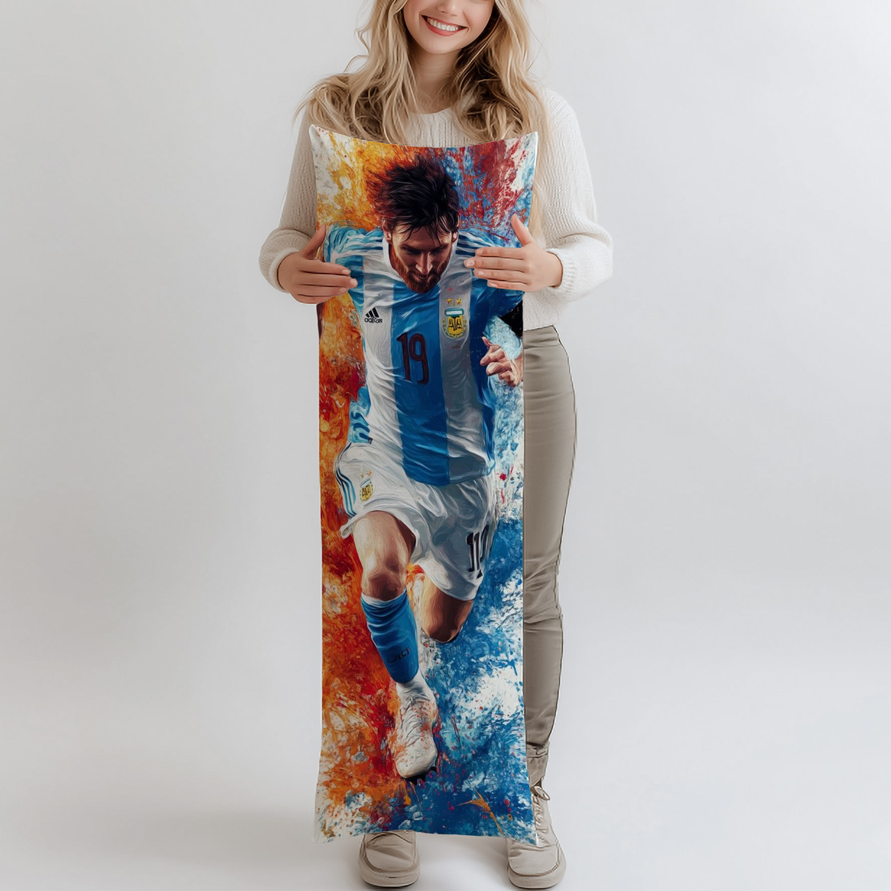 Дакімакура, Мессі, (подушка обіймашка) 120*40 см