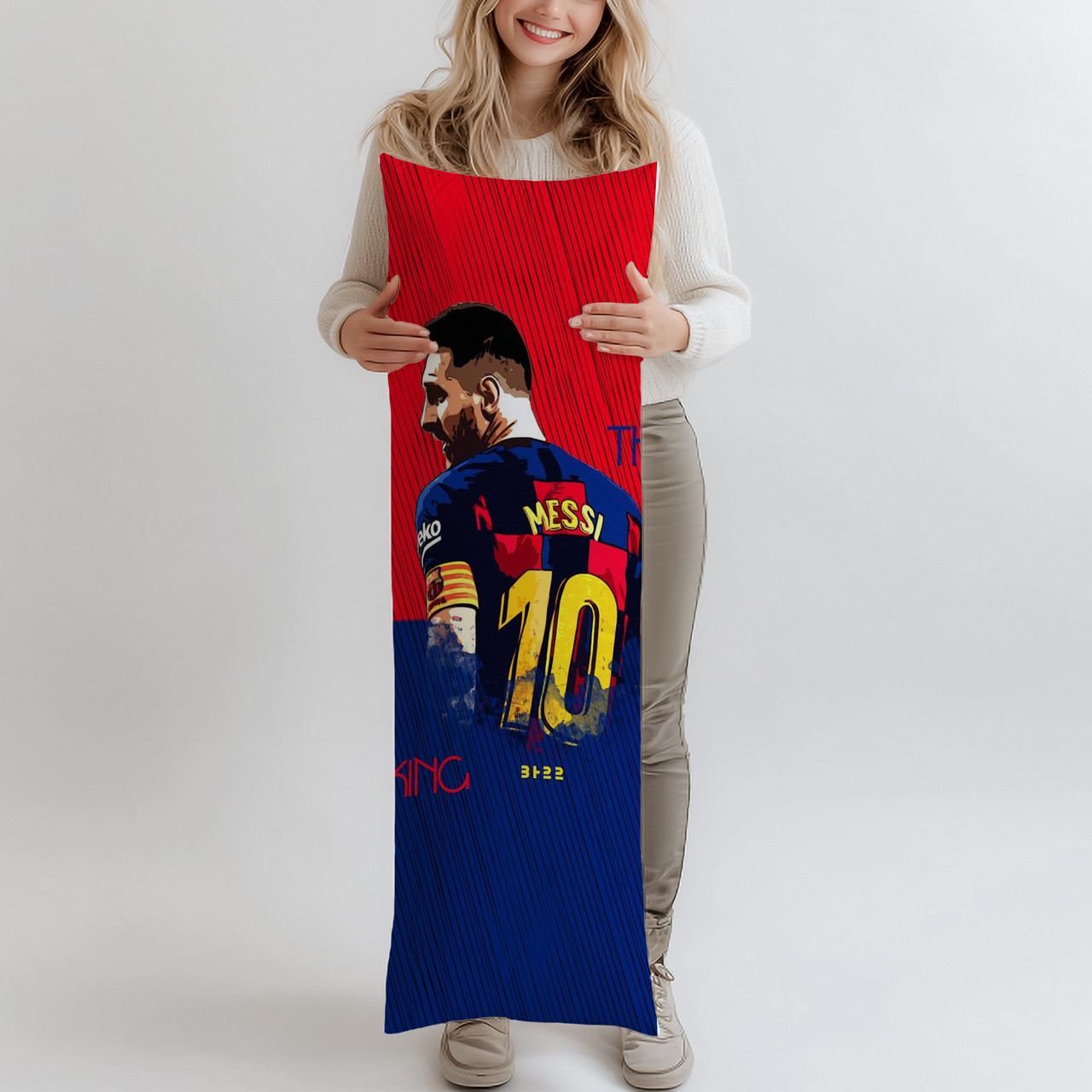 Дакімакура, Мессі, (подушка обіймашка) 120*40 см