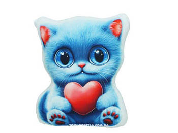 М'яка іграшка Котик із серцем 25x20x6см 00384-8 G-Rich