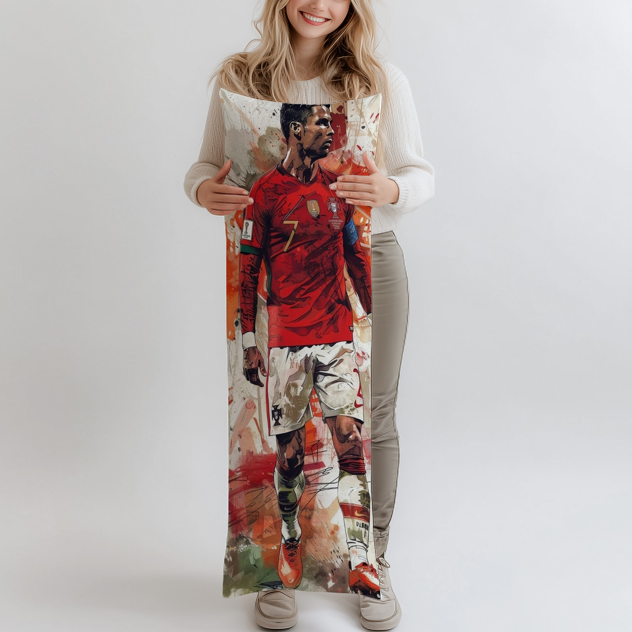 Дакімакура, Cristiano Ronaldo, (подушка обіймашка) 120*40 см