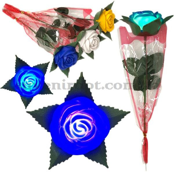 Сувенірна світна троянда набір 3 шт., фото 1